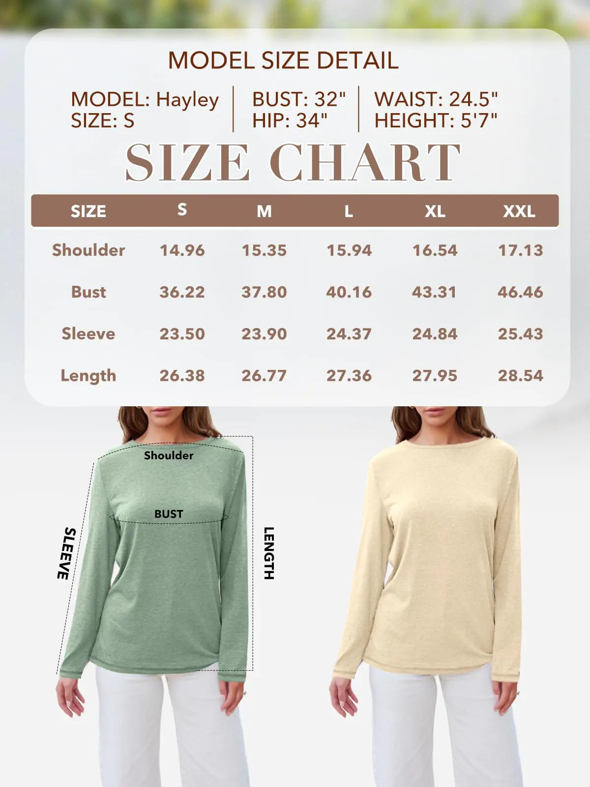 AUTOMET Womens Long Sleeve Round Neck Shirts Basic Tee Fall Tops Outfits Clothes 2024 01yellow X-Large